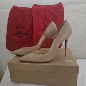 Christian Louboutin shoes, Iriza Nappa 100 mm Nude color